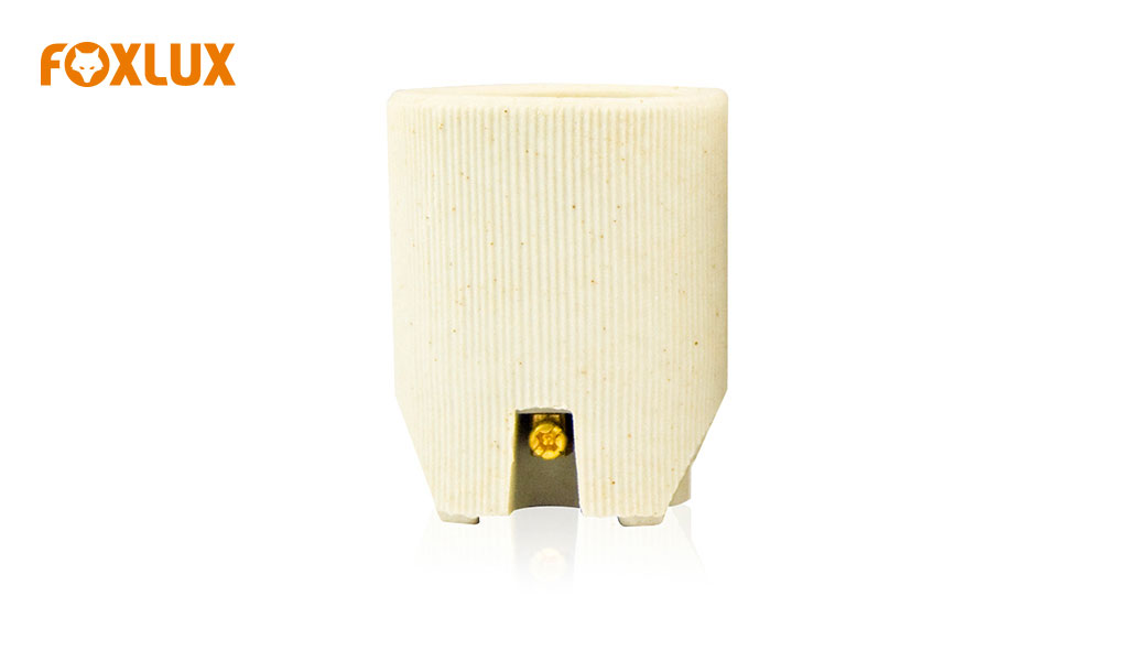 SOQUETE FOXLUX PORCELANA P/SPOT LISO E-27