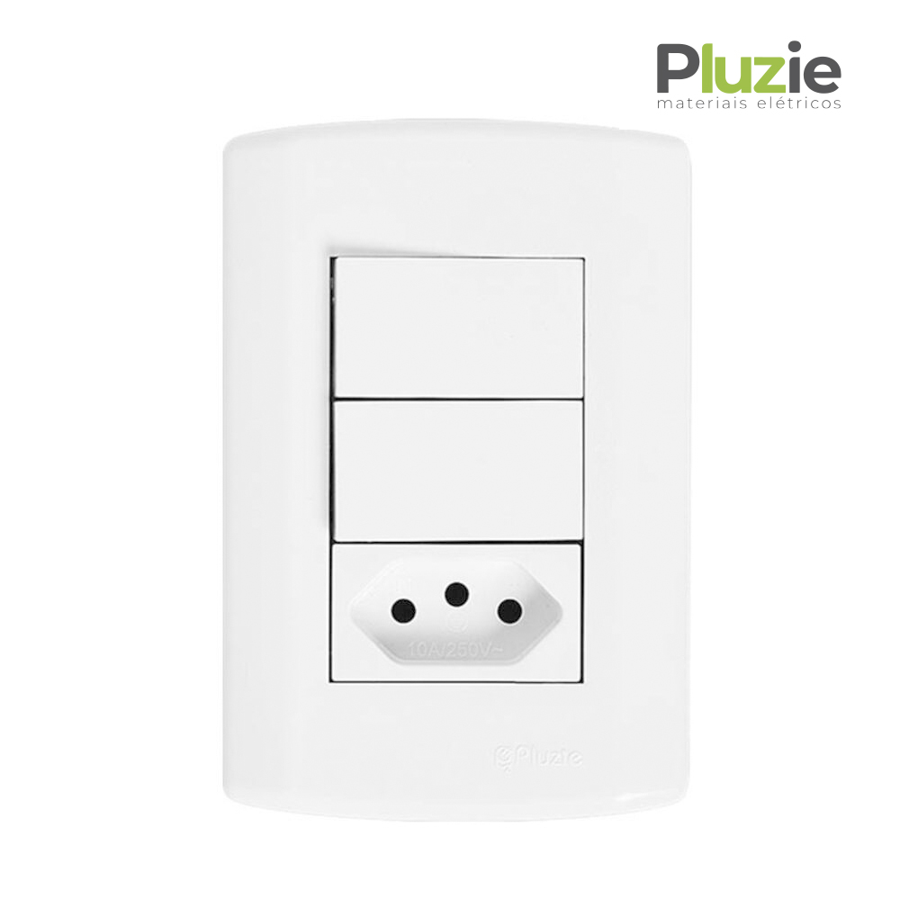 PLUZIE MODULAR 2 INTER SIMP+TOM 2P+T 10A