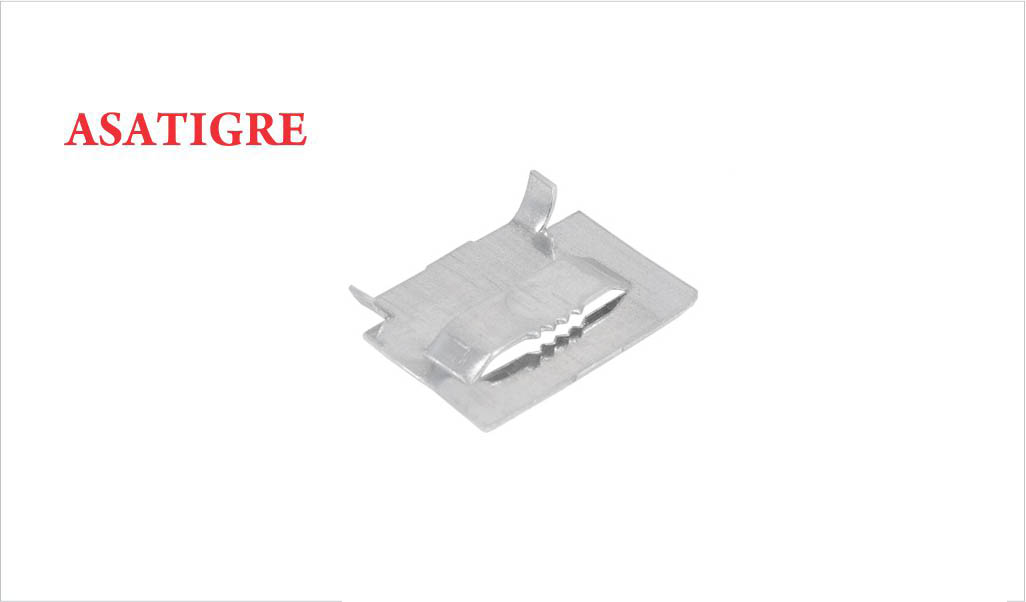 PRESILHA ASATIGRE P/FITA DE ACO INOX C/36