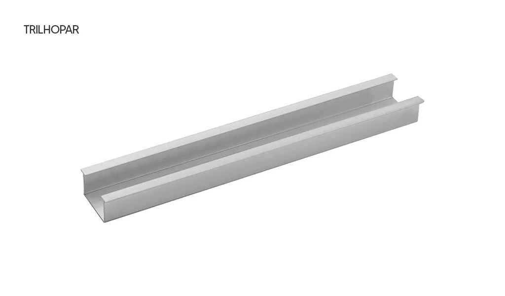 TRILHO AMS DUPLO CORTINA COMERCIAL C/6MT 