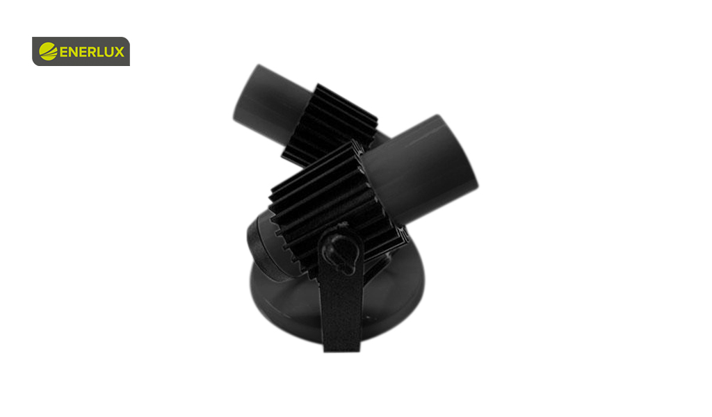 SPOT THOR ALETADO ALUM 2 BICOS PRETO