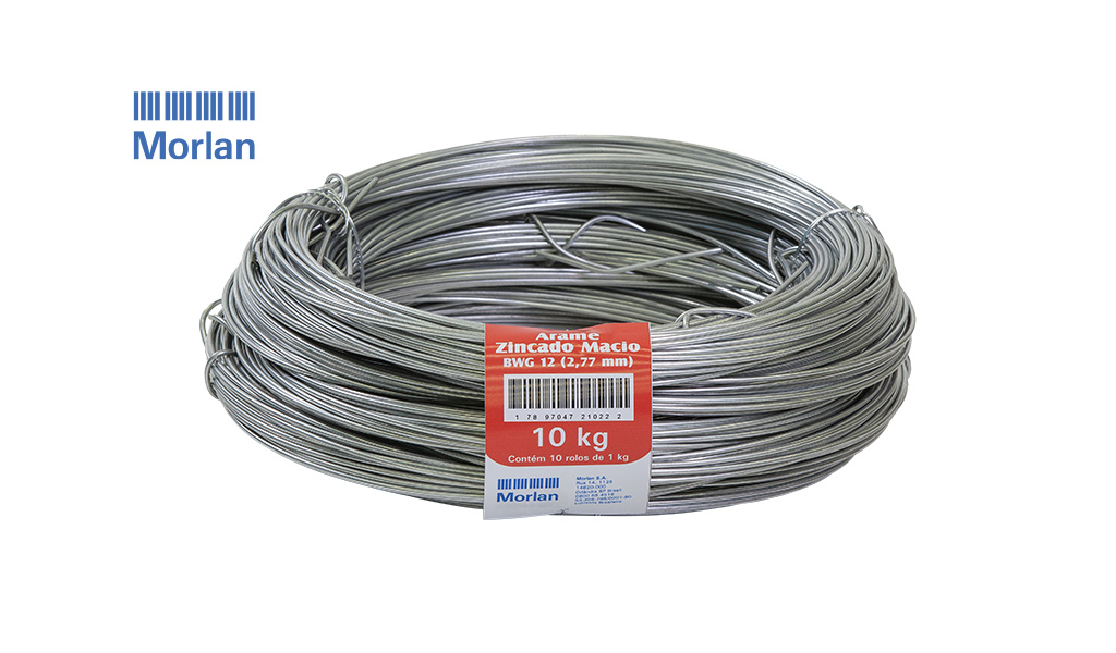 ARAME MORLAN MACIO (BWG 12) ZINC C/50KG