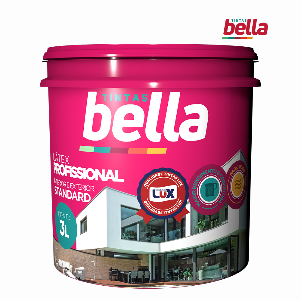 LATEX BELLA STANDARD EXTERIOR GL 3,0L - PICO NEBLINA