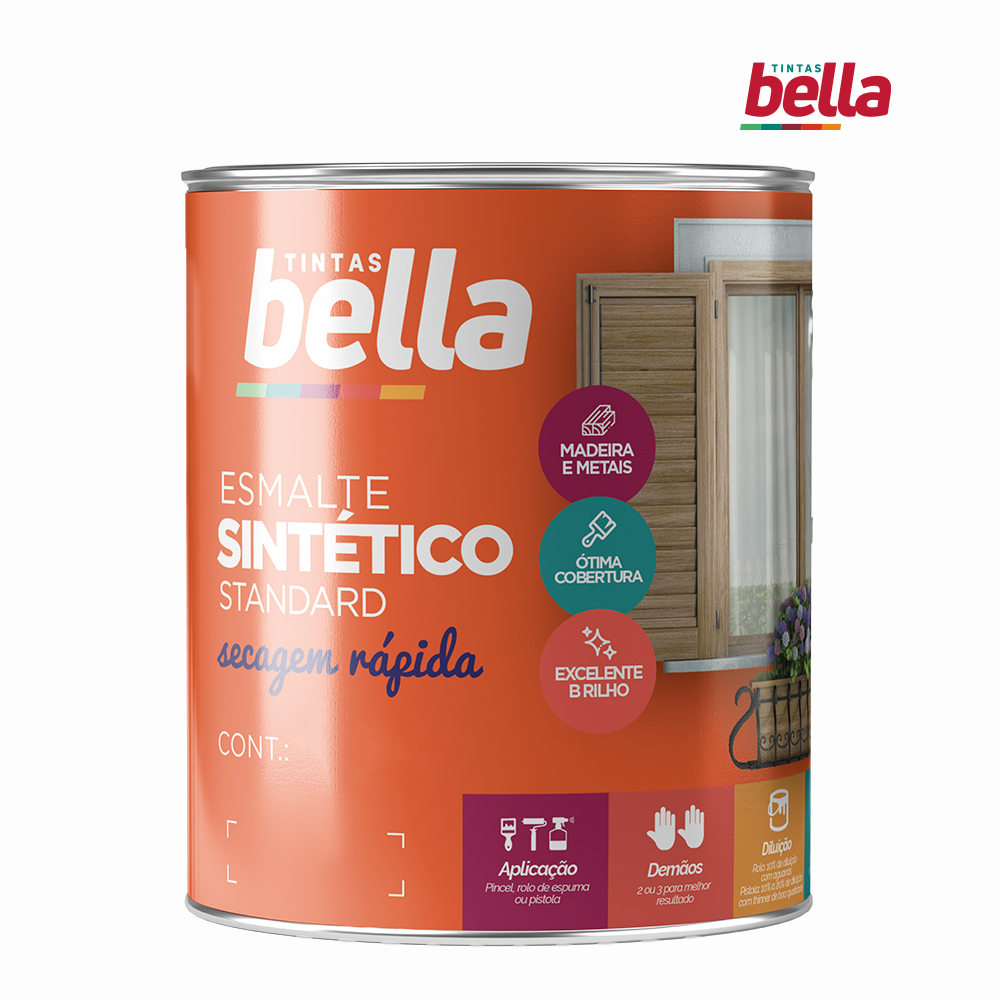 ESMALTE BELLA SINTETICO 750ML - AMARELO
