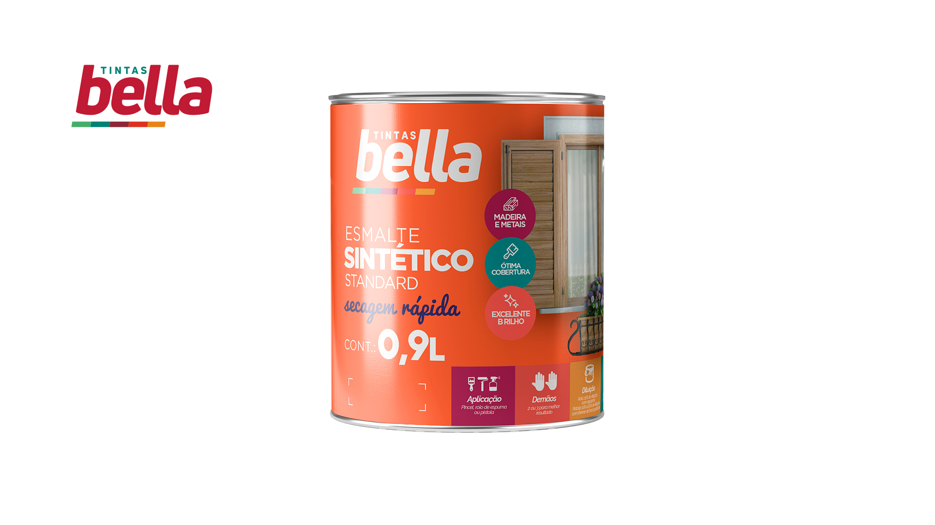 ESMALTE BELLA SINTETICO 750ML - AZUL FRANCA