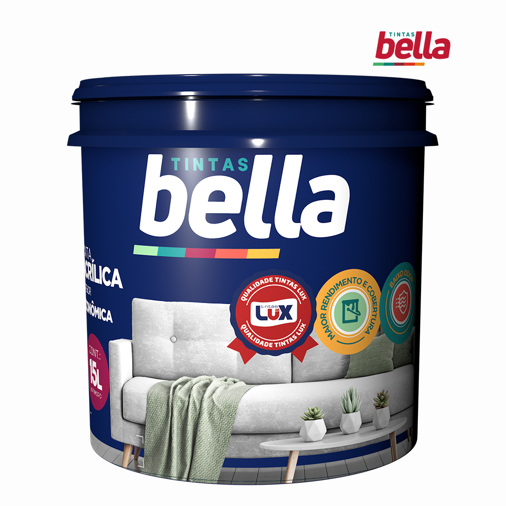 LATEX BELLA ECONOMICA INTERIOR 15L - MELANCIA