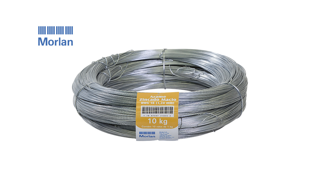 ARAME MORLAN MACIO (BWG 18) 1,24MM ZINC
