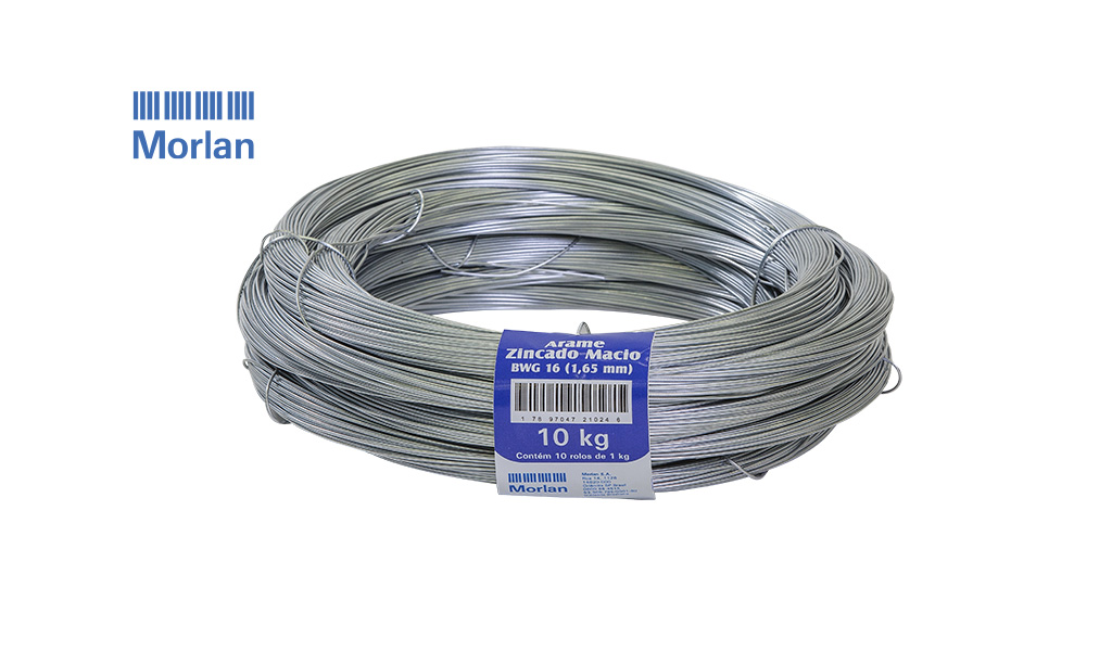 ARAME MORLAN MACIO (BWG 16) 1,65MM ZINC