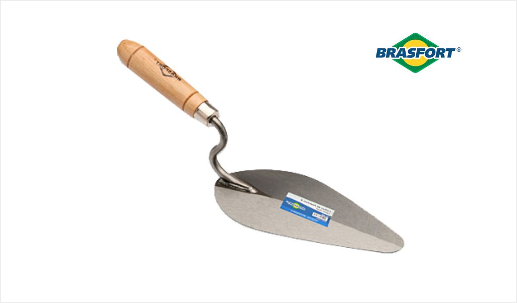 COLHER BRASFORT P/PEDREIRO CANT/OVAL  9”
