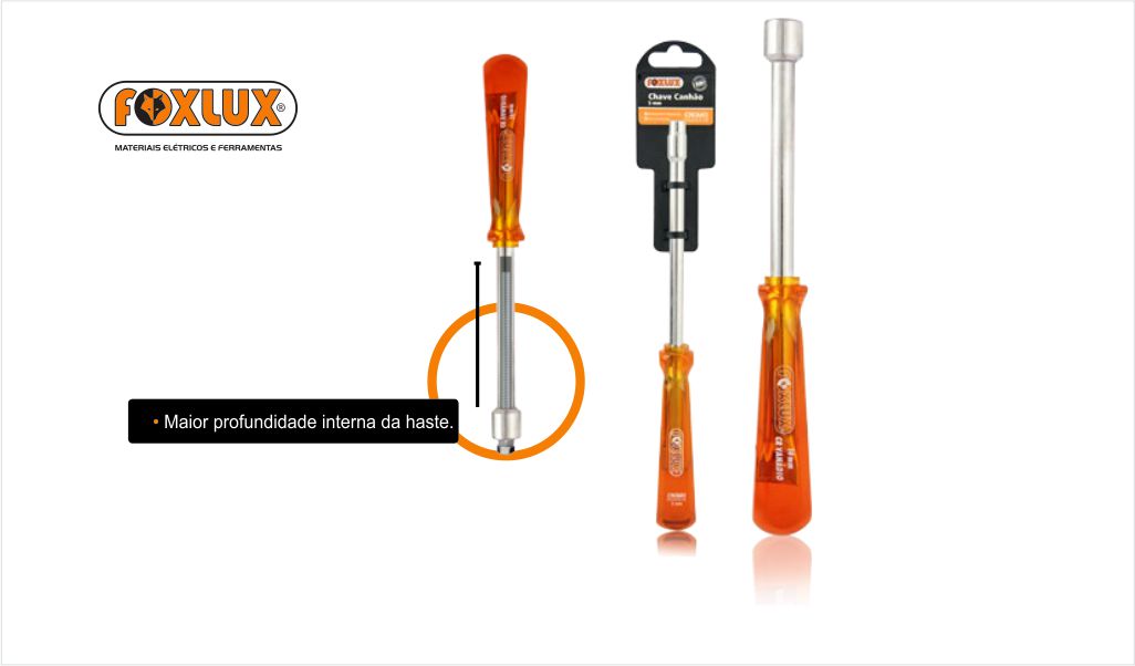 CHAVE CANHAO FOXLUX CRV  9MM