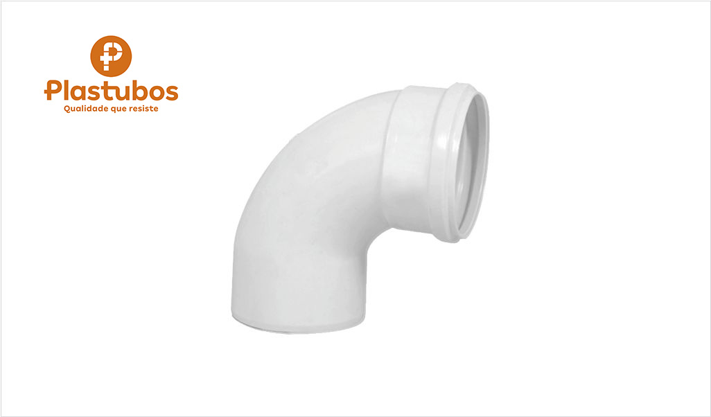 CURVA PLASTUBOS ESG 90° CURTA  40MM