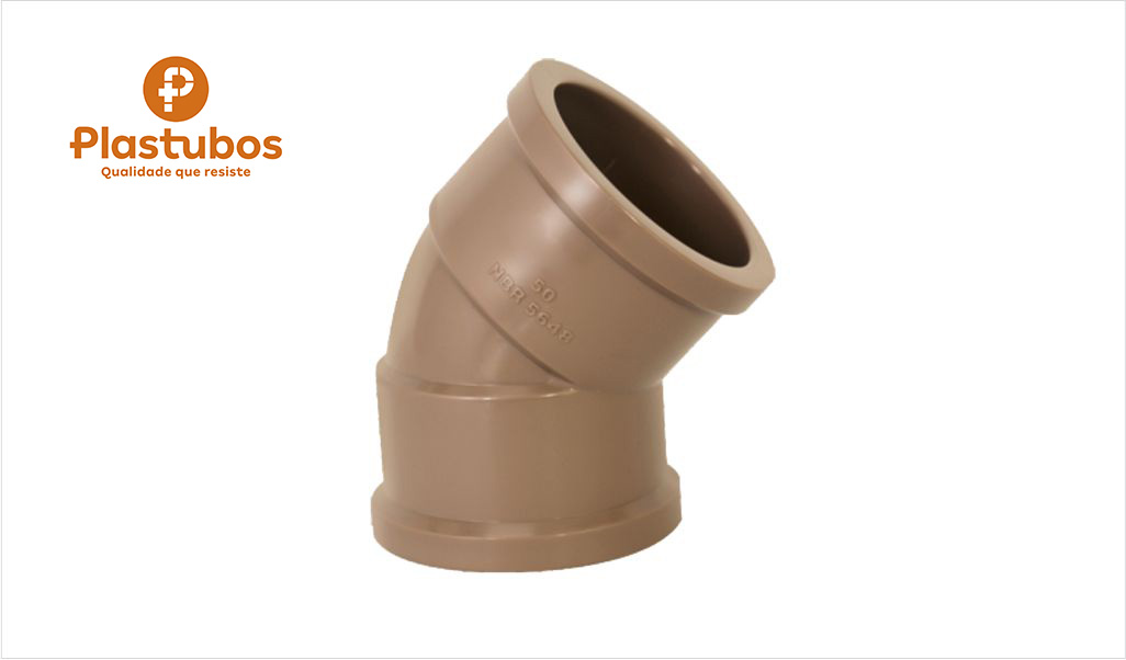 JOELHO PLASTUBOS SOLD 45° 50MM 