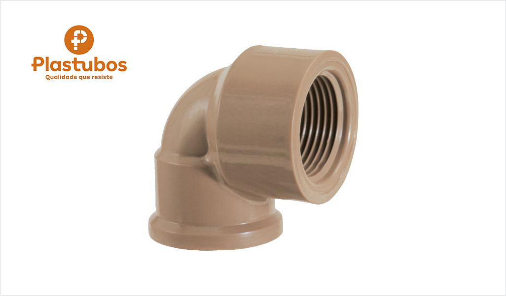JOELHO PLASTUBOS SOLD 90° LR 25X1/2”