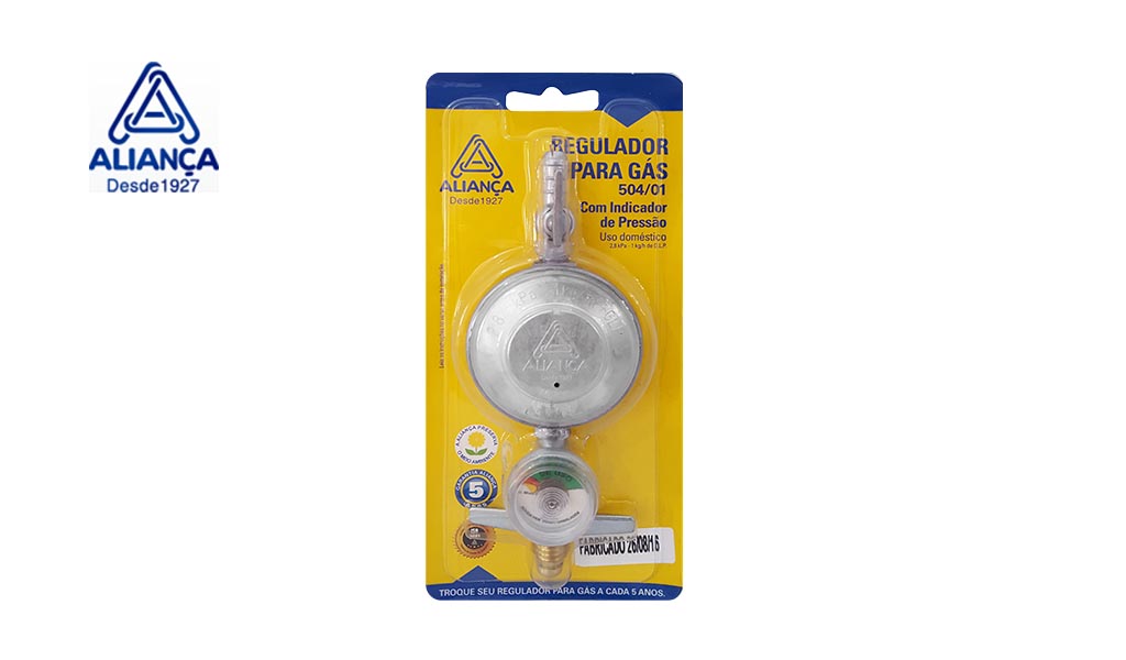 REGULADOR ALIANCA GAS 504/01 BTM C/MEDID