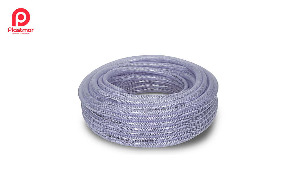 MANGUEIRA PLASTMAR TRAN PT200 CRIST  1/4” 50M