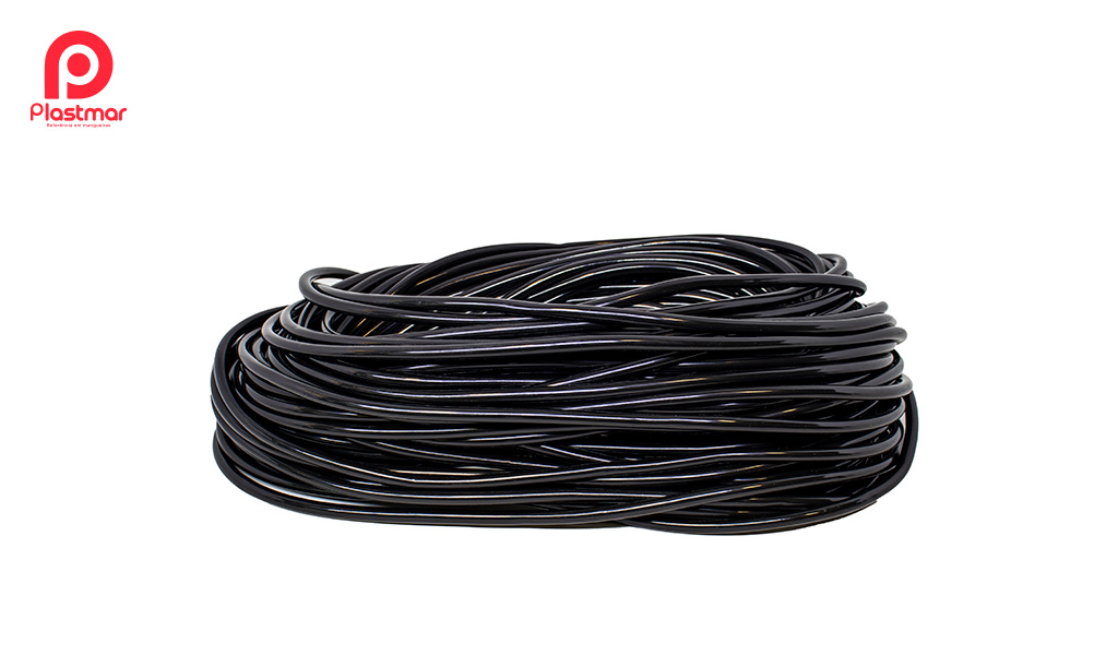 ESPAGUETE PLASTMAR 5,0X6,8MM PRETO C/1KG