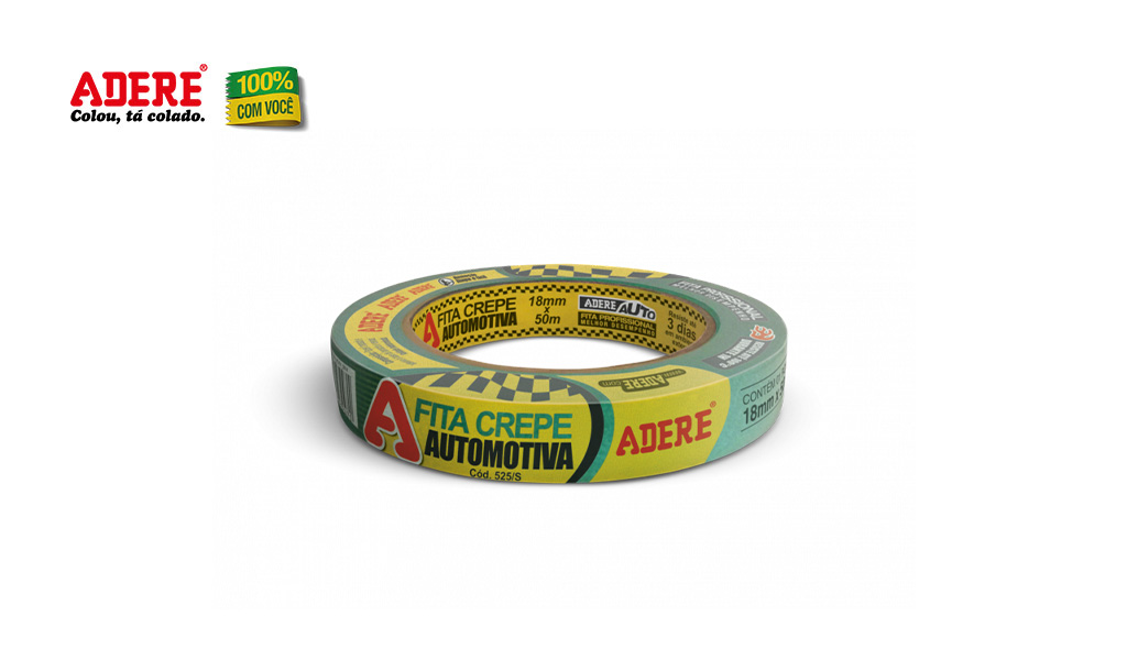FITA ADERE CREPE AUTOM VERD 525S 18MMX50M