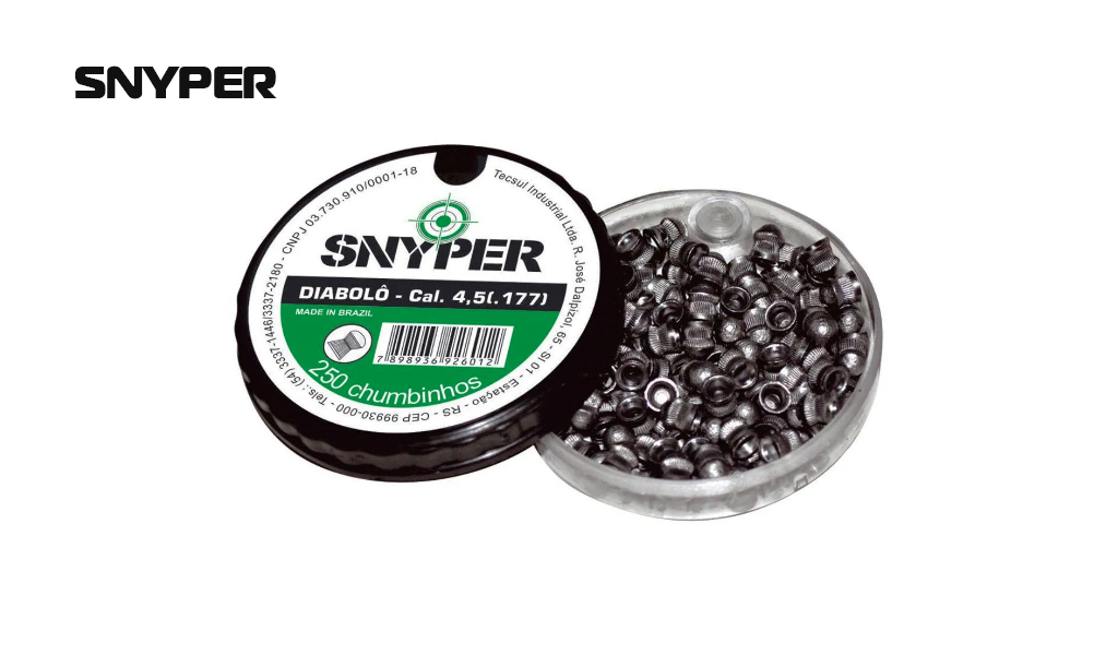 CHUMBO SNYPER P/ESPING PRES 4,5MM C/250