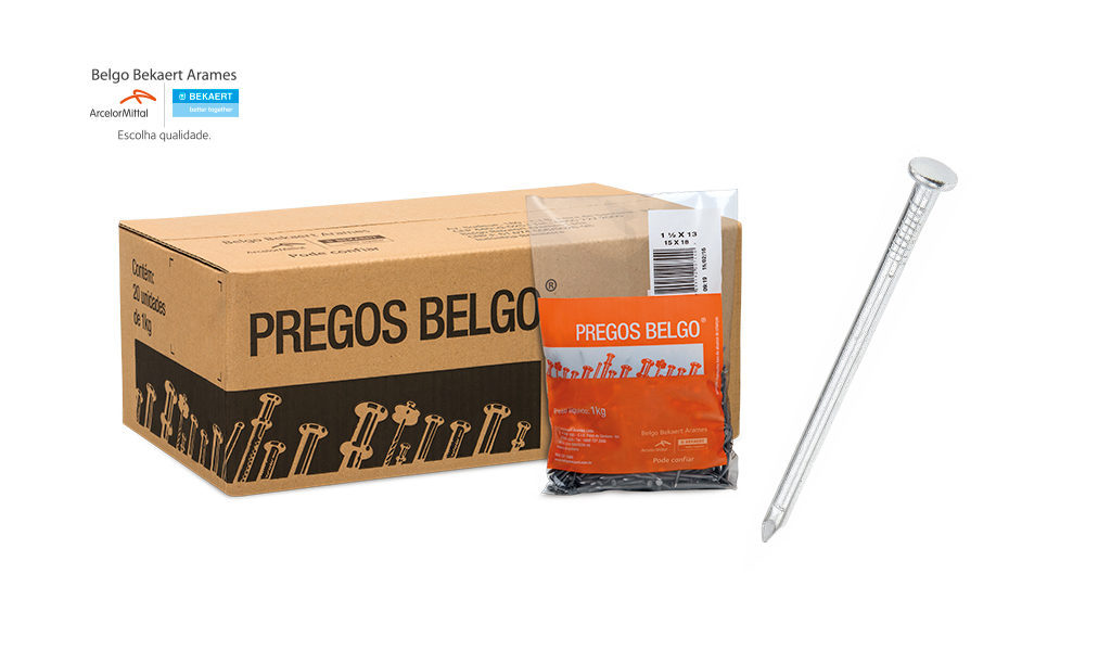 PREGO BELGO C/CAB 11X11 (1”X16) POL 
