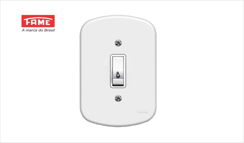 FAME BLANC PULSADOR CAMPAINHA 10A
