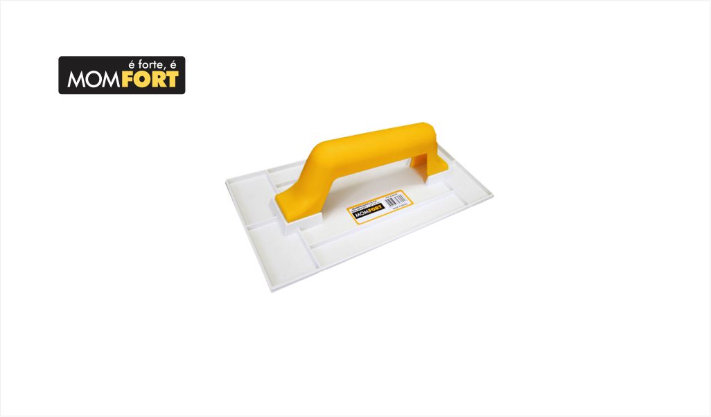 DESEMPENADEIRA MOMFORT PVC P/GRAFIATO 17X30CM BR