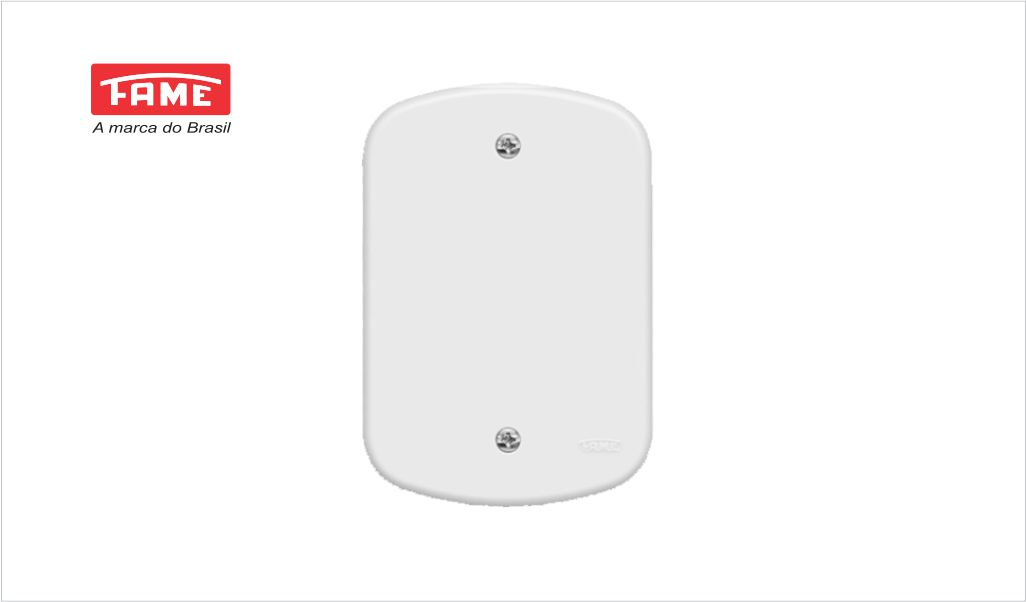 FAME BLANC PLACA CEGA 4X2”