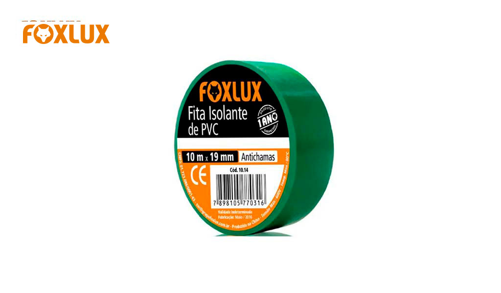 FITA FOXLUX ISOLANTE 19MMX10M VD C/10