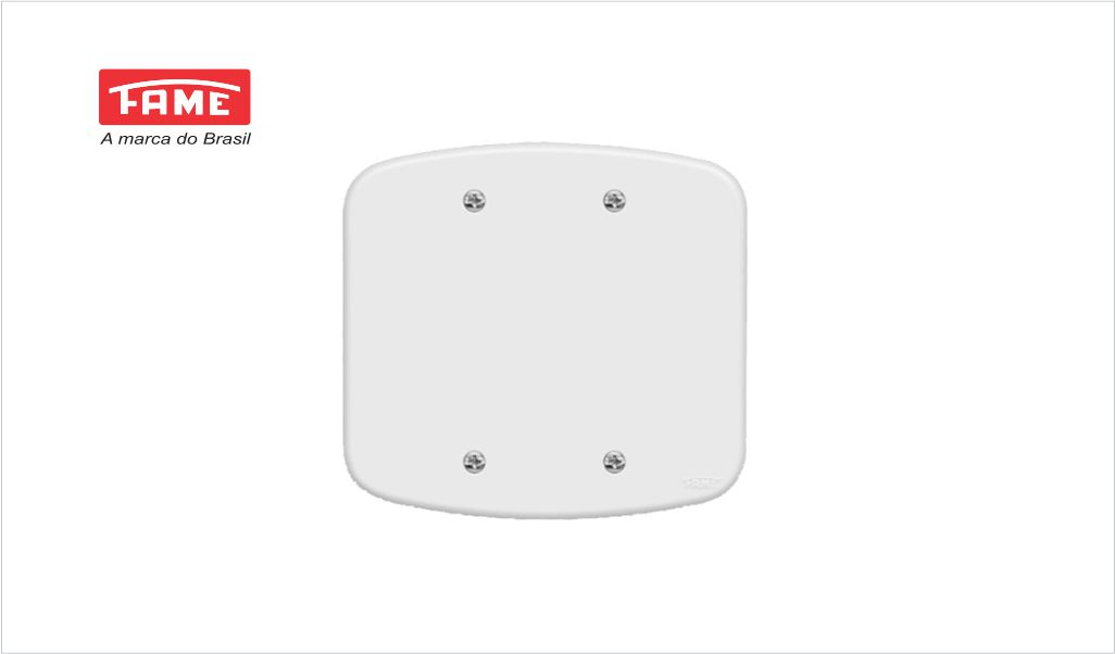 FAME BLANC PLACA CEGA 4X4”