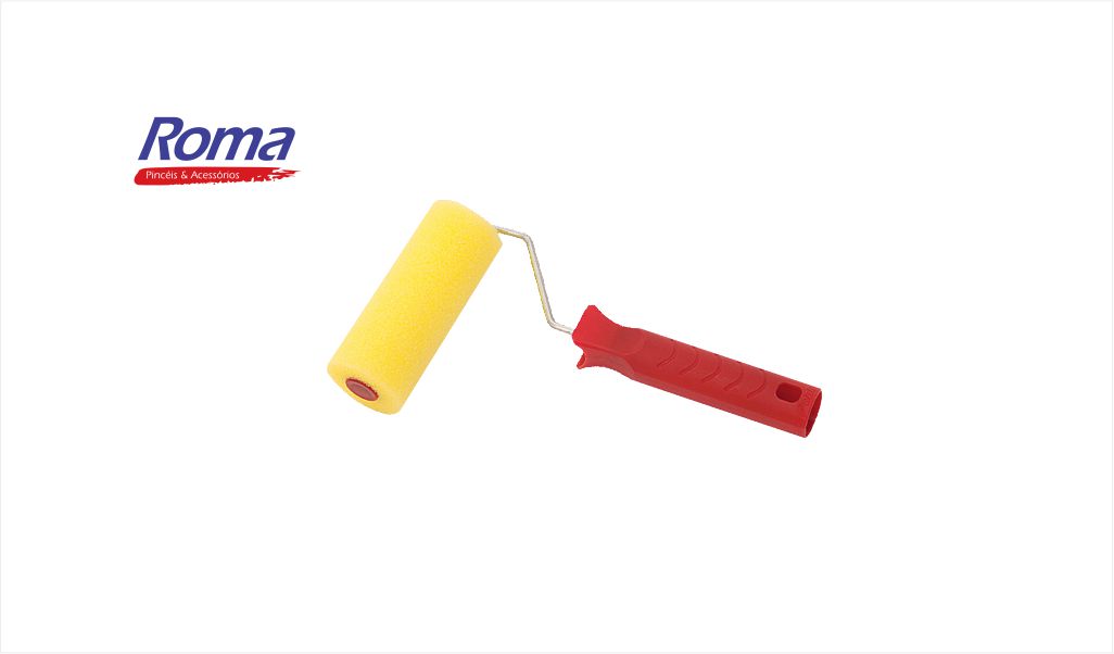 ROLO ROMA ESPUMA POLIEST 15CM AM C/CB
