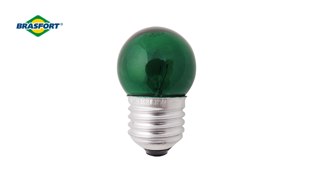LAMPADA BRASFORT BOLINHA  7W E-27 VD 220V