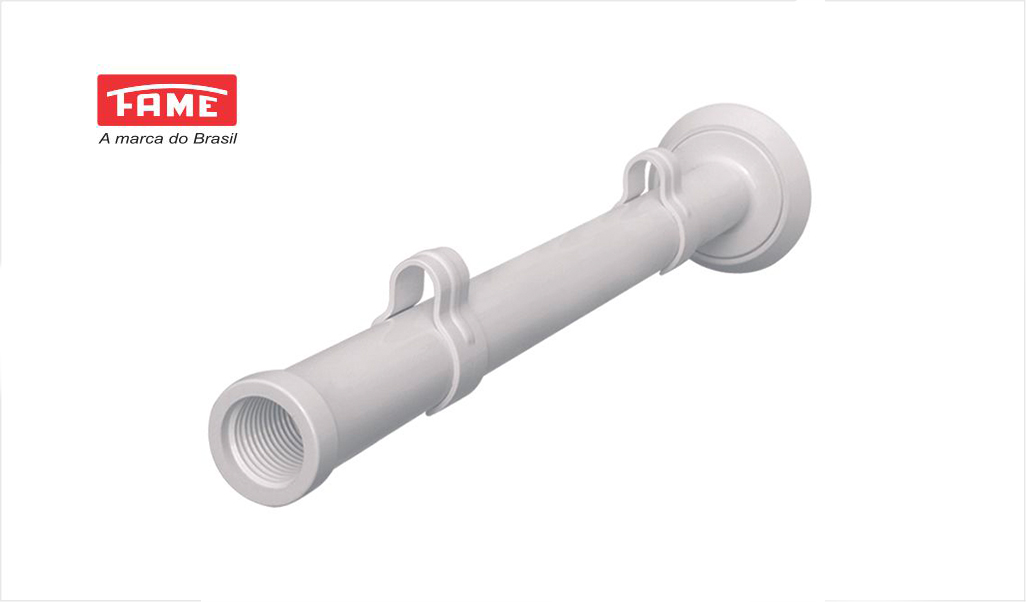 FAME BRACO P/CHUVEIRO PLAST 30CM BR