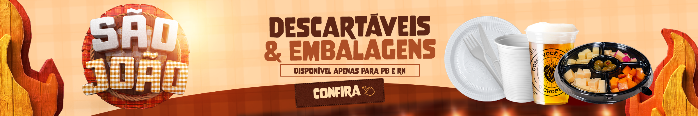 VITRINE - PRODUTOS DESCARTÁVEIS 