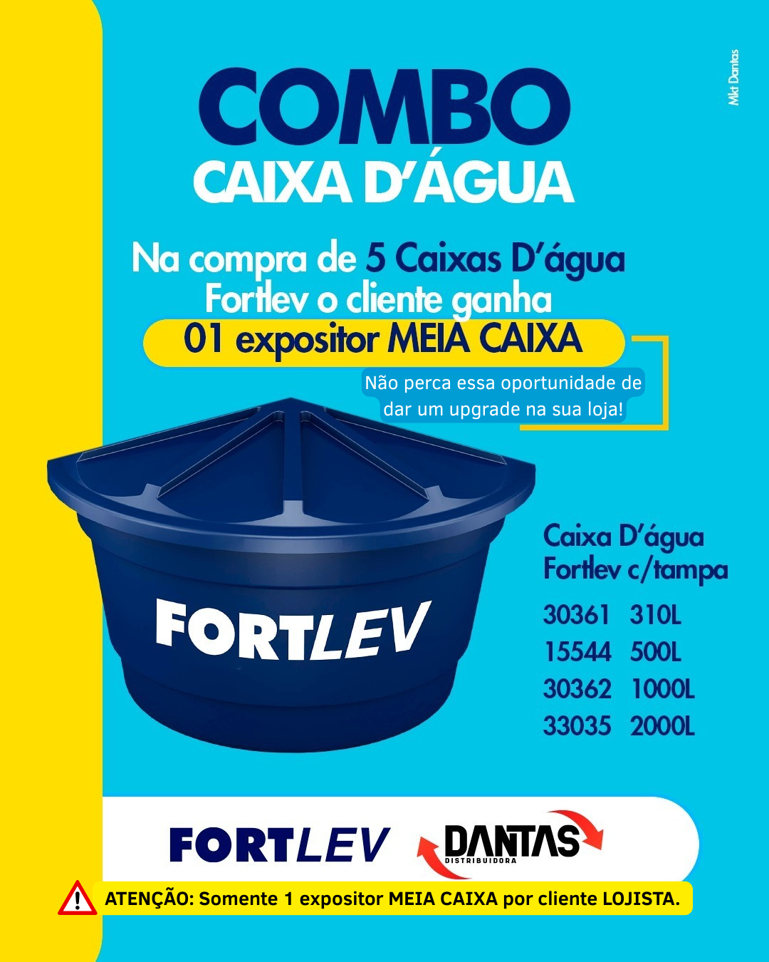 COMBO EXPOSITOR MEIA CAIXA >> FORTLEV
