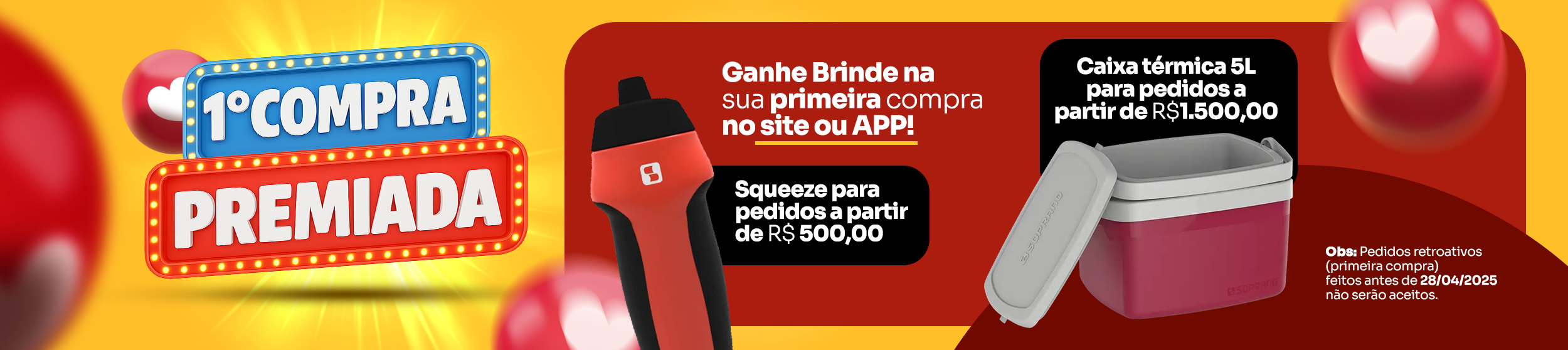 PRIMEIRA COMPRA! 